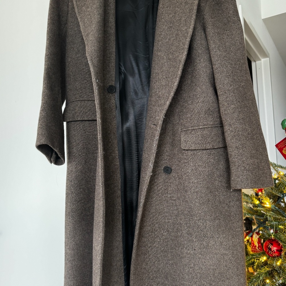 SANDRO Long-sleeved button coat